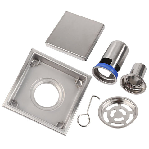 304 Stainless Steel 110 X 110mm Bathroom Shower Tile Insert Square Shower Floor Drain Strainer In Australia - Darrahopens