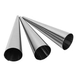 3pcs Pack Stainless Steel NOn Stick Dessert Cannoli Croissant Tubes Baking Tool Mold (S)