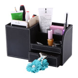 1Pc Wooden Leather Multifunction Desk Stationery Organizer Storage Box Pen Pencil Holder Case In Australia - Darrahopens
