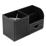 1Pc Wooden Leather Multifunction Desk Stationery Organizer Storage Box Pen Pencil Holder Case In Australia - Darrahopens