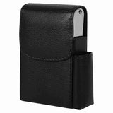 Cigarette Case PU Leather Smoke Tobacco Pouch Lighter Holder Storage Box Container Black In Australia - Darrahopens