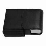 Cigarette Case PU Leather Smoke Tobacco Pouch Lighter Holder Storage Box Container Black
