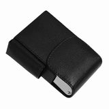 Cigarette Case PU Leather Smoke Tobacco Pouch Lighter Holder Storage Box Container Black