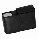 Cigarette Case PU Leather Smoke Tobacco Pouch Lighter Holder Storage Box Container Black