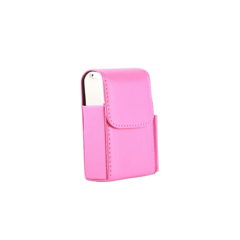 Portable Cigarette Case PU Leather Tobacco Pouch Lighter Holder Storage Box Container Rose Red In Australia - Darrahopens