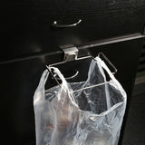 Creative Back Door Stainless Steel Trash Bag Hanging Rack Shelf Storage Hook Kitchen Cabinet In Australia - Darrahopens