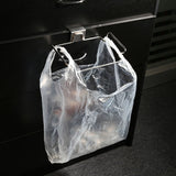 Creative Back Door Stainless Steel Trash Bag Hanging Rack Shelf Storage Hook Kitchen Cabinet In Australia - Darrahopens