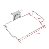 Creative Back Door Stainless Steel Trash Bag Hanging Rack Shelf Storage Hook Kitchen Cabinet