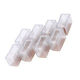 8 Pcs / Set Chair Legs Cover Rectangle Furniture Legs Protector with Rubber Sole(Transparent) In Australia - Darrahopens