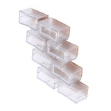 8 Pcs / Set Chair Legs Cover Rectangle Furniture Legs Protector with Rubber Sole(Transparent) In Australia - Darrahopens