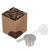 Stainless steel Refillable Reusable Coffee Capsule With Spoon Compatible For Nespresso Machine In Australia - Darrahopens