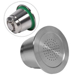Stainless steel Refillable Reusable Coffee Capsule With Spoon Compatible For Nespresso Machine
