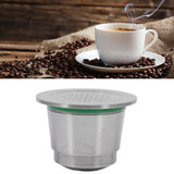 Stainless steel Refillable Reusable Coffee Capsule With Spoon Compatible For Nespresso Machine