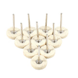 10PCS 25MM Wool Felt Polishing Buffing Drill Grinder Wheel Brushes With Handle For Rotary Tool In Australia - Darrahopens