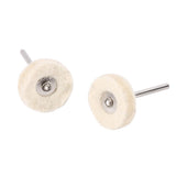 10PCS 25MM Wool Felt Polishing Buffing Drill Grinder Wheel Brushes With Handle For Rotary Tool In Australia - Darrahopens