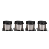 4Pcs Stainless Steel Height Adjustable Feet Cabinet Legs Round Stand Holder 60 X 60mm
