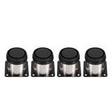 4Pcs Stainless Steel Height Adjustable Feet Cabinet Legs Round Stand Holder 60 X 60mm
