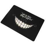 Funny Door Mat Rubber Floor Rug NOn slip Pad Indoor Outdoor Doormat Carpet 4#We're All Mad Here In Australia - Darrahopens
