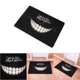 Funny Door Mat Rubber Floor Rug NOn slip Pad Indoor Outdoor Doormat Carpet 4#We're All Mad Here In Australia - Darrahopens