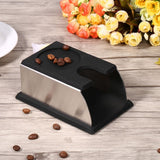 Coffee Tamper Holder Coffee Powder Maker Stand Rack Tool Stainless Steel Silicone (Black) In Australia - Darrahopens