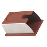 Coffee Tamper Holder Coffee Powder Maker Stand Rack Tool Stainless Steel Silicone (Coffee)