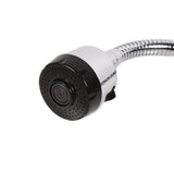 Zinc Alloy Swivel Spout Single Handle Sink Kitchen Faucet Pull Down Spray Cold Water Tap