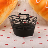 50Pcs Cupcake Papper Wrapper Musical Notes Hollow Out Wedding Birthday Party Decoration Black In Australia - Darrahopens