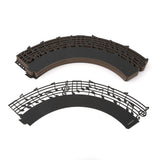 50Pcs Cupcake Papper Wrapper Musical Notes Hollow Out Wedding Birthday Party Decoration Black In Australia - Darrahopens