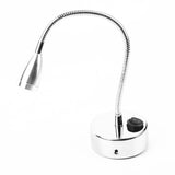 Silver LED Wall Lamps Flexible Gooseneck Bedroom Bedside Reading Light Cool White (Type 2) In Australia - Darrahopens