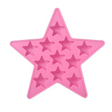 Five Star Shaped Cool Silicone Ice Cube Tray Freeze Mold Maker Tools for Club Bar Party (Pink) In Australia - Darrahopens