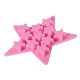 Five Star Shaped Cool Silicone Ice Cube Tray Freeze Mold Maker Tools for Club Bar Party (Pink) In Australia - Darrahopens
