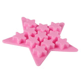 Five Star Shaped Cool Silicone Ice Cube Tray Freeze Mold Maker Tools for Club Bar Party (Pink) In Australia - Darrahopens