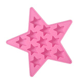 Five Star Shaped Cool Silicone Ice Cube Tray Freeze Mold Maker Tools for Club Bar Party (Pink) In Australia - Darrahopens