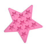Five Star Shaped Cool Silicone Ice Cube Tray Freeze Mold Maker Tools for Club Bar Party (Pink) In Australia - Darrahopens