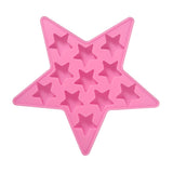 Five Star Shaped Cool Silicone Ice Cube Tray Freeze Mold Maker Tools for Club Bar Party (Pink) In Australia - Darrahopens