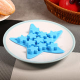 Five Star Shaped Cool Silicone Ice Cube Tray Freeze Mold Maker Tools for Club Bar Party (Blue) In Australia - Darrahopens