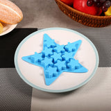 Five Star Shaped Cool Silicone Ice Cube Tray Freeze Mold Maker Tools for Club Bar Party (Blue) In Australia - Darrahopens