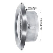 Adjustable Wall Ceiling Home Stainless Steel Air Vent Round Ventilation Duct Cover (150mm)