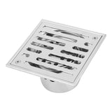 Stainless Steel Square AntiOdor Bathroom Floor Drain Waste Gate Shower Drainer Large Caliber(110*110mm) In Australia - Darrahopens