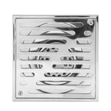 Stainless Steel Square AntiOdor Bathroom Floor Drain Waste Gate Shower Drainer Large Caliber(150*150mm)
