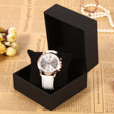 1Pc New Black PU Leather Watch Present Gift Display Case Bracelet Bangle Jewelry Storage Box