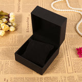 1Pc New Black PU Leather Watch Present Gift Display Case Bracelet Bangle Jewelry Storage Box