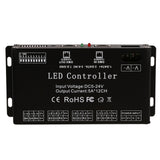 DC5V-24V 6 Channel RGB LED Controller DMX Decoder Driver Strip Module Black Color