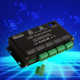 DC5V-24V 6 Channel RGB LED Controller DMX Decoder Driver Strip Module Black Color