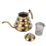 Bamboo Joint Design Stainless Steel Gooseneck Coffee Kettle Drip Pot Maker Infusion (Gold) In Australia - Darrahopens