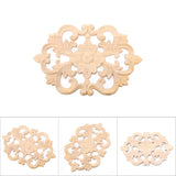 1Pc Wood Carved Onlay Applique Unpainted Furniture for Home Door Cabinet Decoration (30 x 19cm) In Australia - Darrahopens