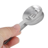 12CM Lightweight Stainless Steel Teabag Tongs Squeezer Strainer Grip Home Kitchen Craft Tool