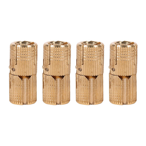 4pcs/pack Copper Cabinet Door Concealed Barrel Hinge for Worktops DIY Project 10mm