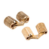 4pcs/pack Copper Cabinet Door Concealed Barrel Hinge for Worktops DIY Project 10mm In Australia - Darrahopens