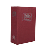1Pc Security Lock Dictionary Safe Secret Book Cash Money Jewellery Hidden Locker Box (Red)